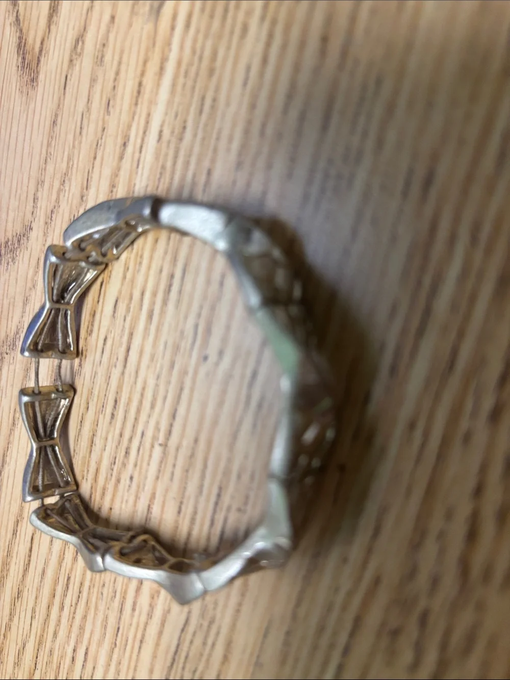 Women's Silver Link Bracelet - Polished Metal Statement